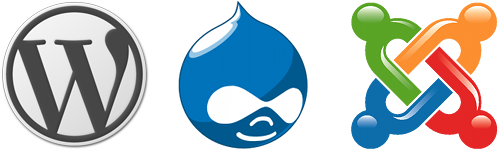 wordpress drupal joomla